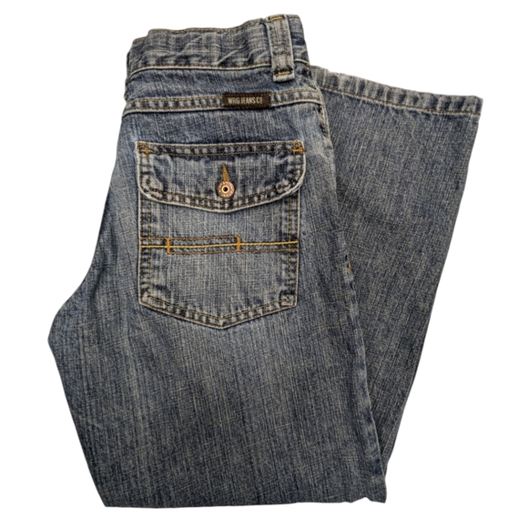 Wrangler Boys Denim Jeans Loose Fit Sz 10 Reg Baggy B-3 - Picture 1 of 13